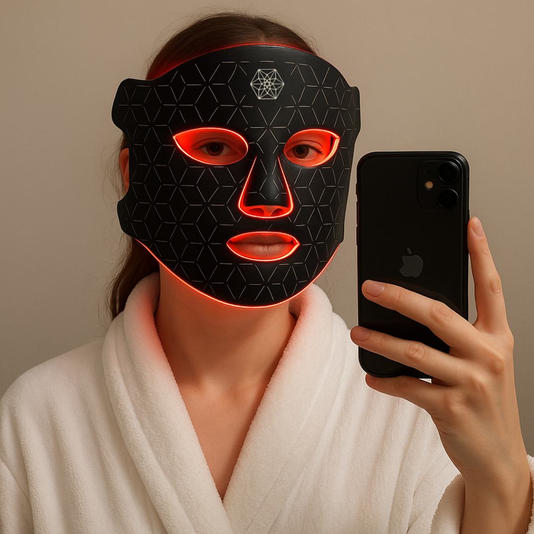 Red Light Therapy LED Face Mask - 90 Day 100% Money Back Guarantee