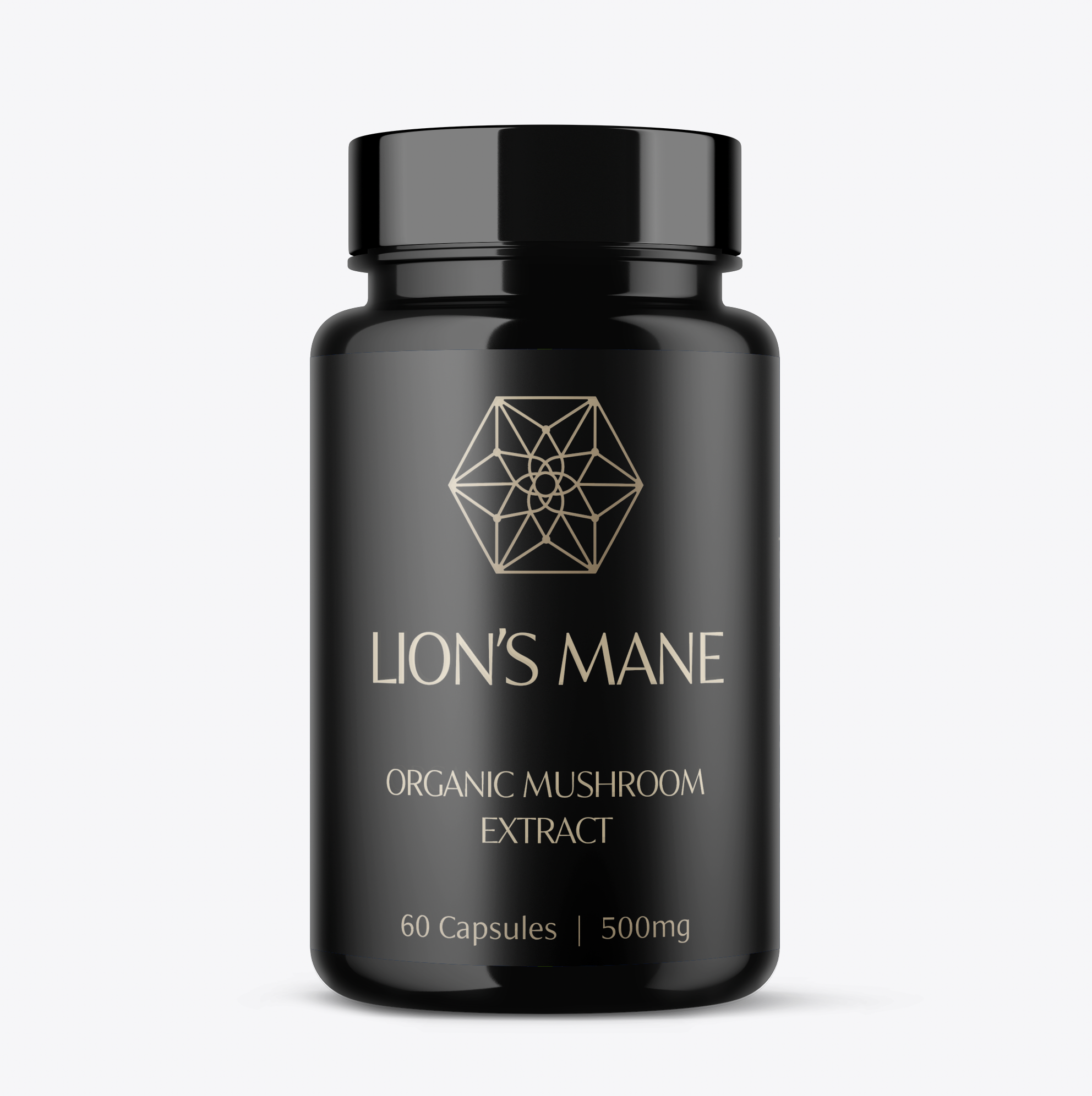 Lion's Mane - Certified Organic Mushroom Capsules 500mg x 60 - MADE IN AUSTRALIA
