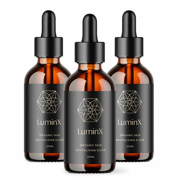 3 PACK of LuminX - Organic Skin Revitalising Elixir 30ml - SHIPPING MID MAY