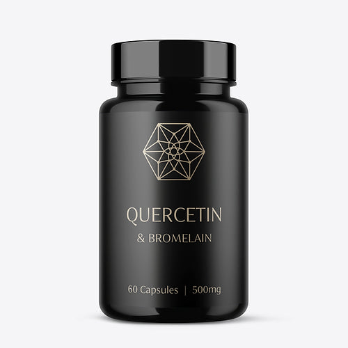Quercetin with Bromelain 60 Capsules (500mg Each) - Shipping Next Week