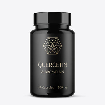 Quercetin with Bromelain 60 Capsules (500mg Each) - Shipping Next Week