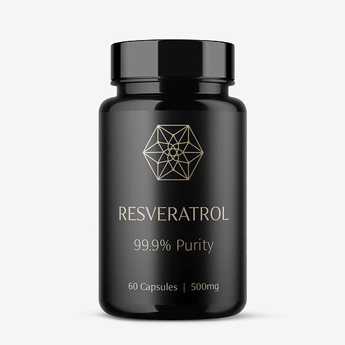 Resveratrol Capsules 100% Pure (60 x 500mg) Third Party Tested