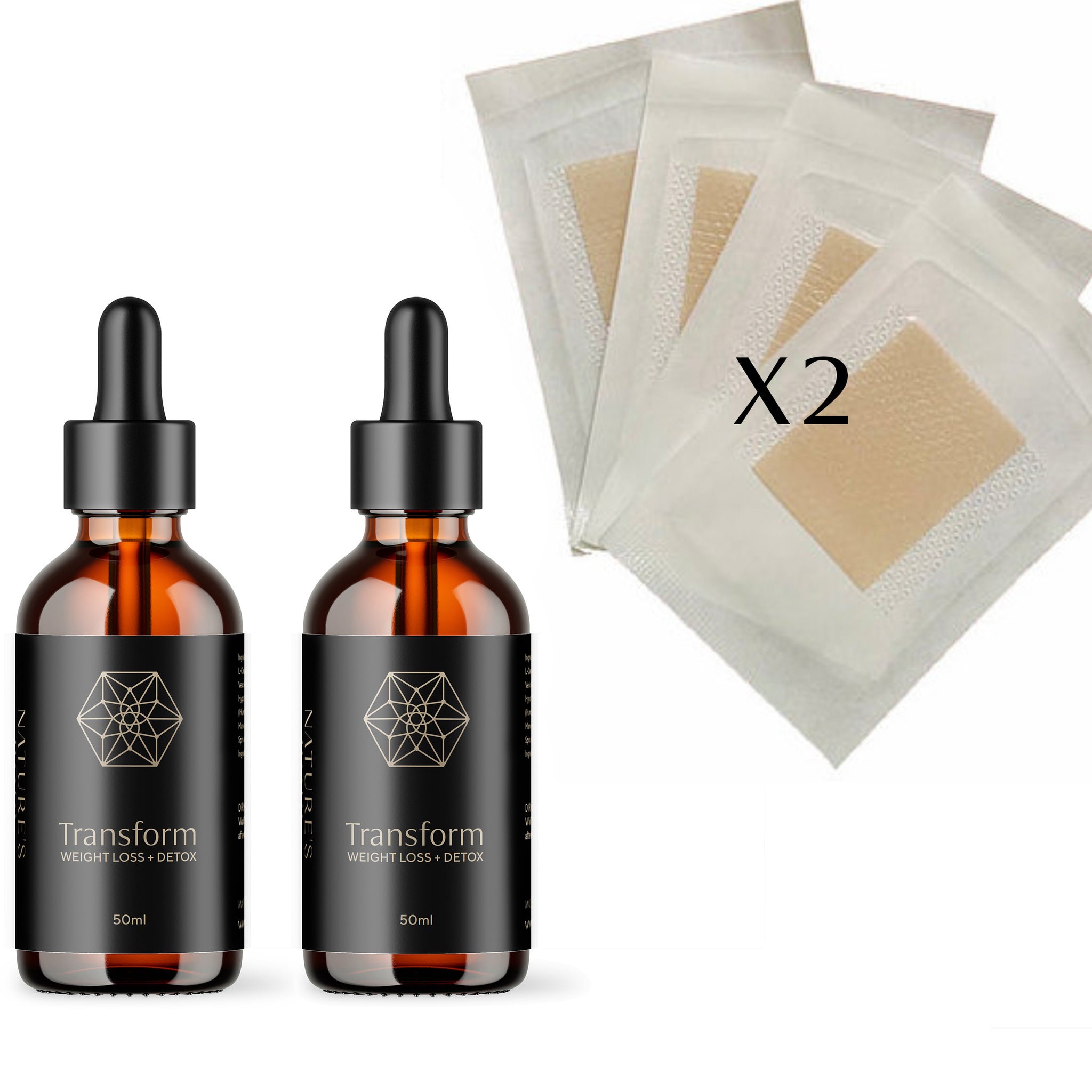 Transform Weight Loss Drops & Patches - Supercharge Combo (60 Days)